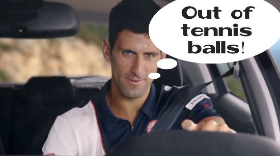 Cái duyên của Novak Djokovic khi quảng cáo cho Peugeot 208